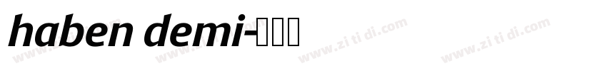 haben demi字体转换